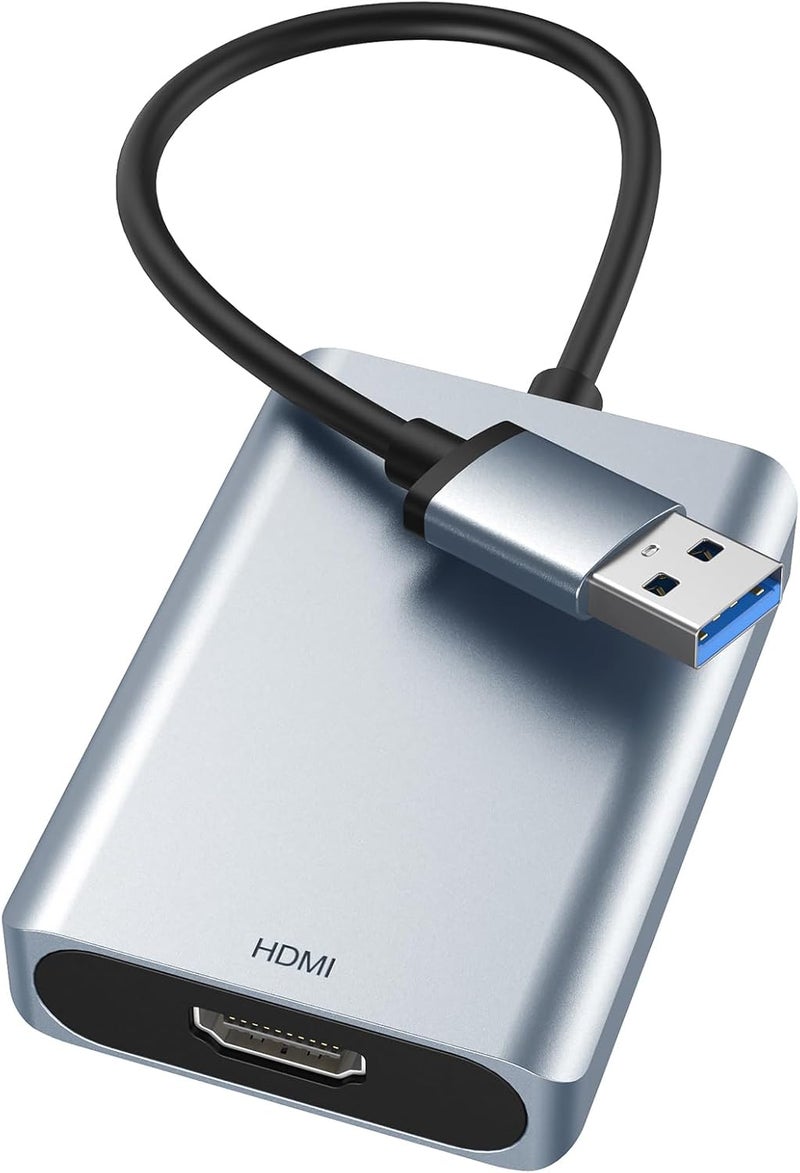 Wenter USB to HDMI Adapter, USB 3.0 to HDMI Audio for Multiple Monitors 1080P Video Converter, Compatible with Mac OS,Windows 10/8.1/8/7 Driver Installation Required - Image 1